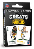 MasterPieces Family Games - Green Bay Packers All-Time Greats Playing Cards - Officially Licensed Playing Card Deck for Adults Kids and Family