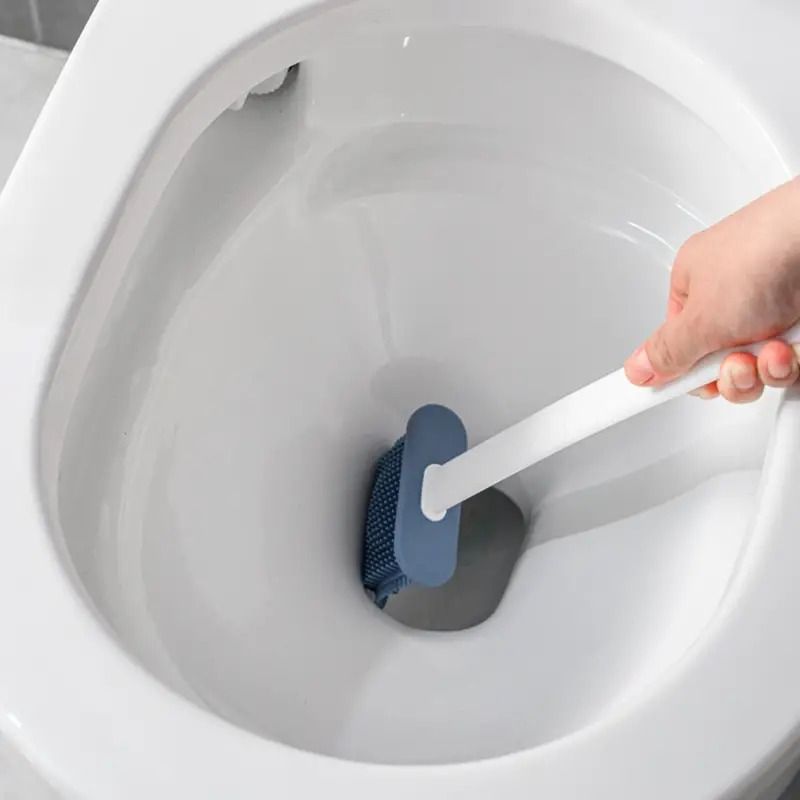 Wall-mounted Toilet Brush Set for Corner Cleaning
