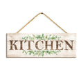 Kitchen Sign Wall Decor Kitchen Wall Art with Plant Print Rustic Farmhouse Wall Hanging Plaque Home Kitchen Decorative Kitchen