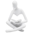 Reading Women Statue Thinker Sculptures Abstract Art Ornament Modern Aesthetic Figurine Decoration Suitable for Home Living Room Bedroom Office Shelf Table Desk Bookshelf Decor