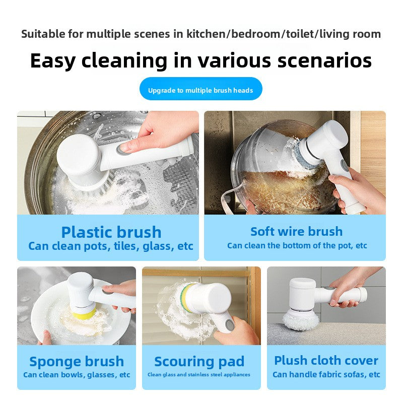 Electric Cleaning Brush Handheld Multi Surface Scrubber